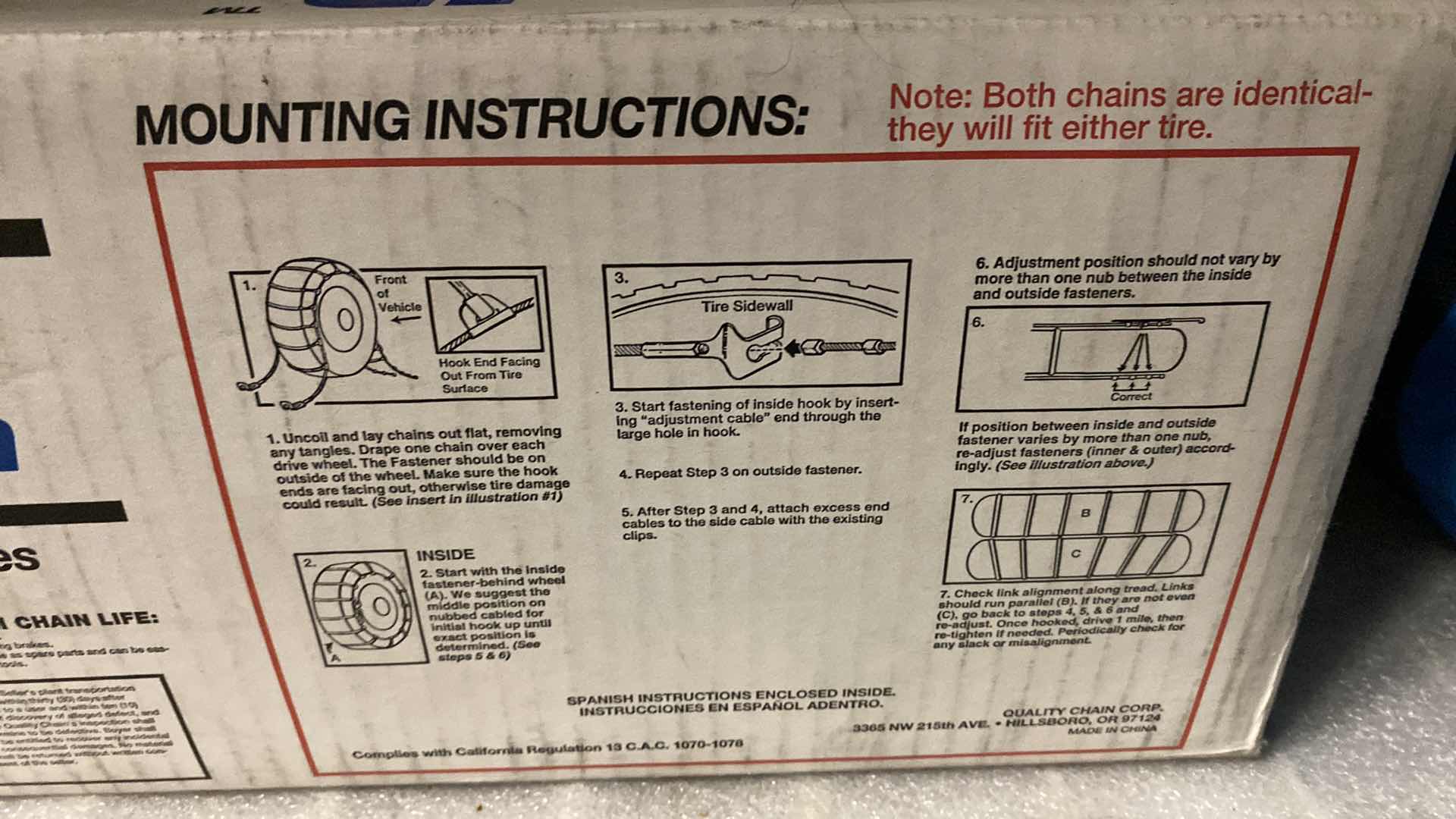 Photo 3 of COBRA JR. CABLE CHAINS FOR SUV/TRUCK AND SNOW/ICE BRUSH
