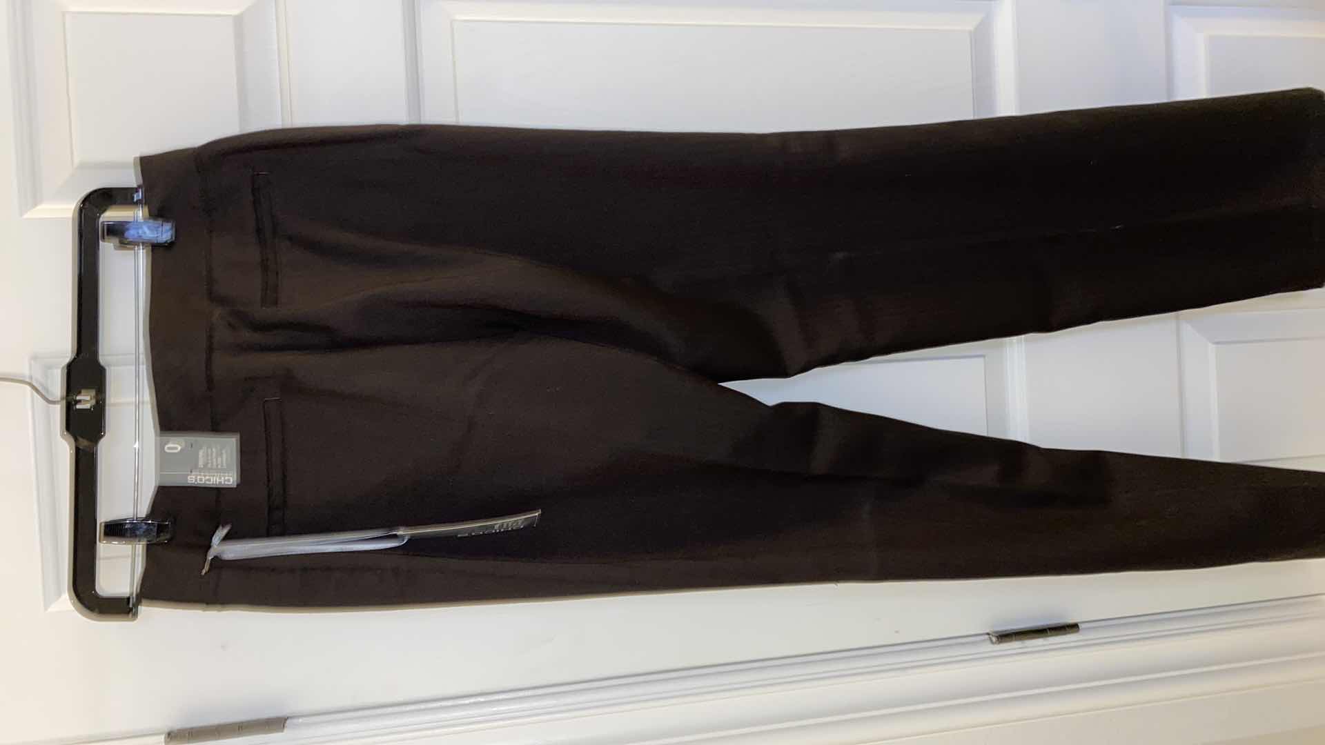 Photo 3 of WOMENS NWT CHICOS SIZE 1 TALL BLACK HERRINGBONE DRESS SLACKS
