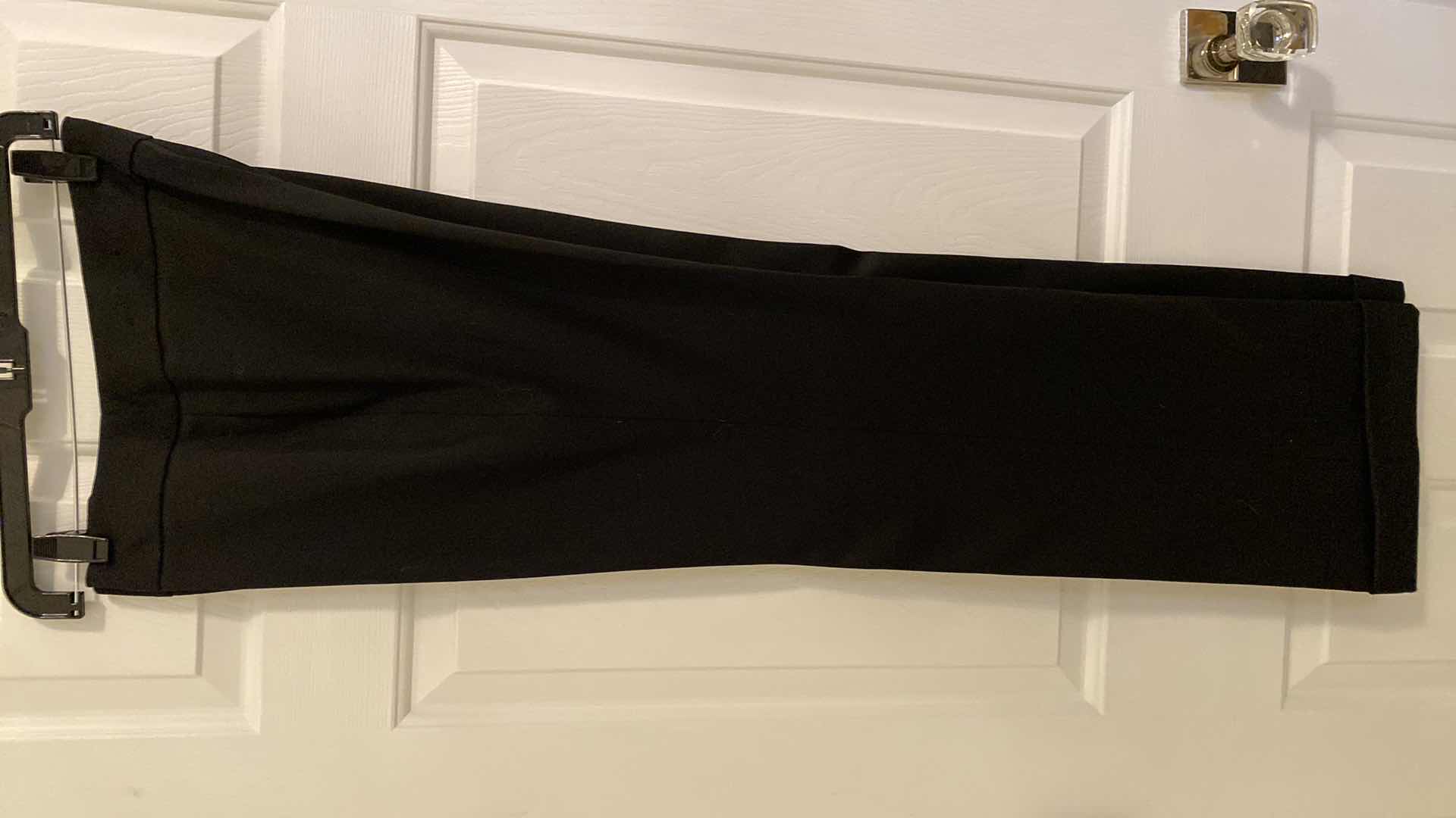 Photo 1 of WOMENS SIZE 10 VIRTUE CUFFED BLACK DESS PANTS, XL (FITS LIKE LARGE)CHRISTINA V BLACK TUNIC & 2 SIZE O CHICOS V NECK SLEEVE EMBELLISHED SWEATERS MAGENTA AND EMERALD GREEN