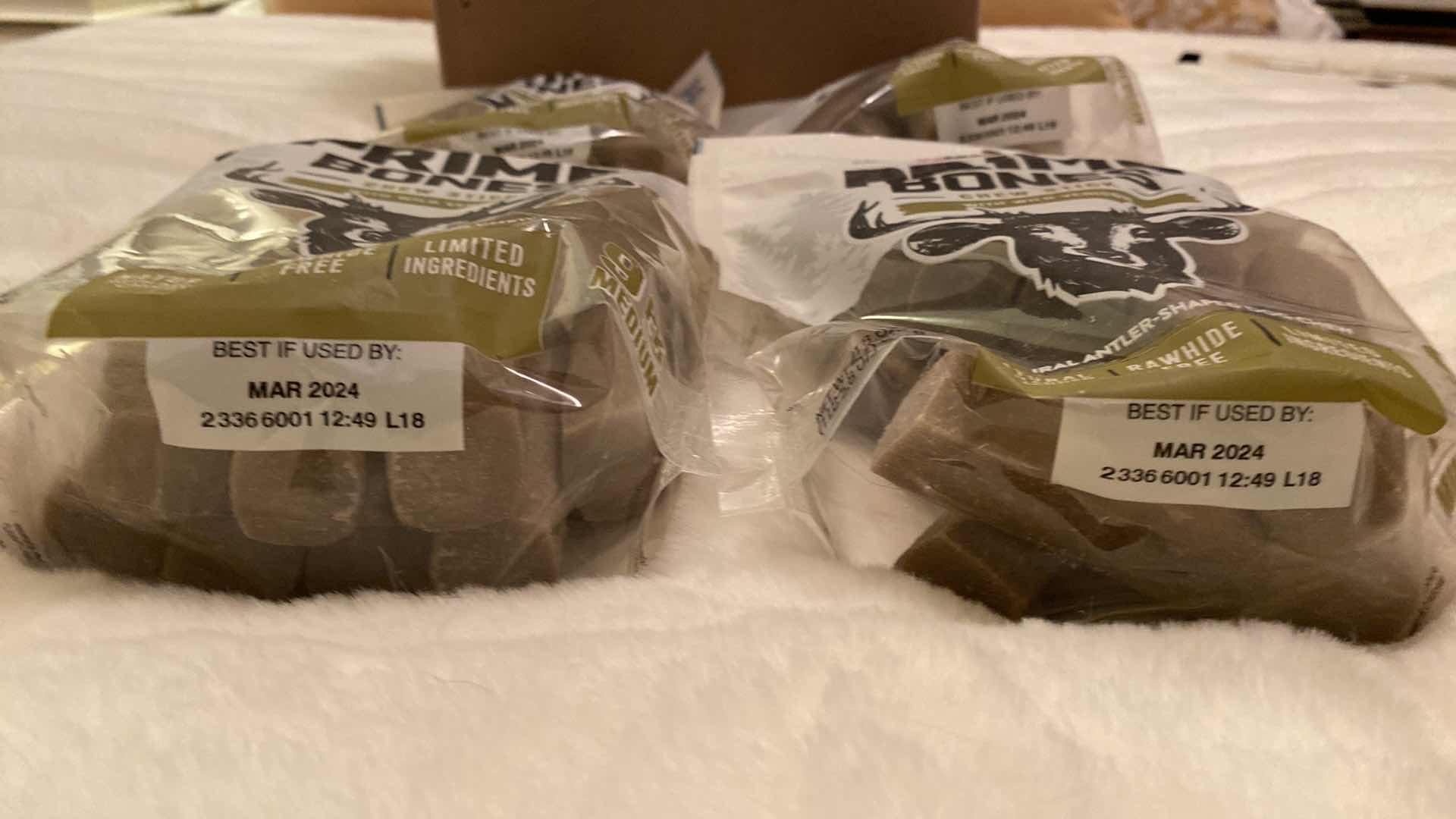 Photo 5 of 4 -  BAGS PURINA PRIME BONES 9 PK. 21.8 oz. BEST USED BY MARCH 2024