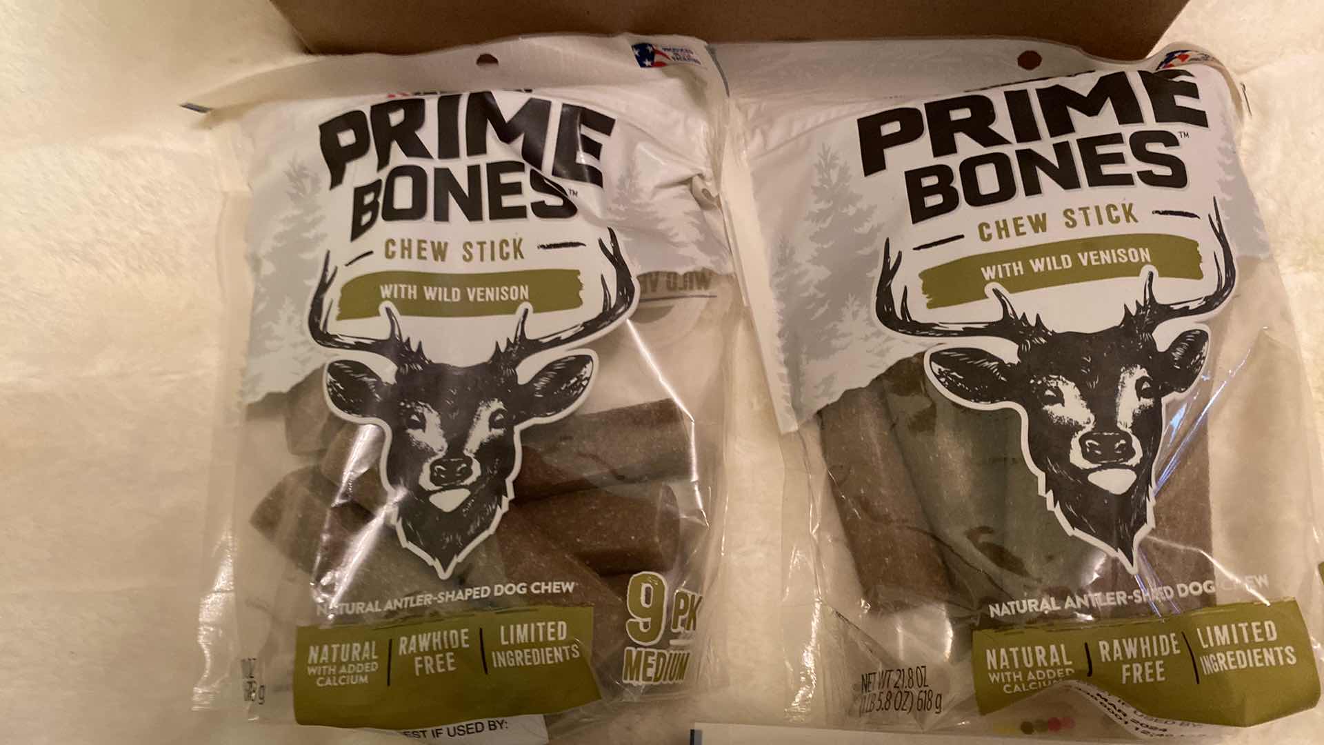 Photo 1 of 4 -  BAGS PURINA PRIME BONES 9 PK. 21.8 oz. BEST USED BY MARCH 2024