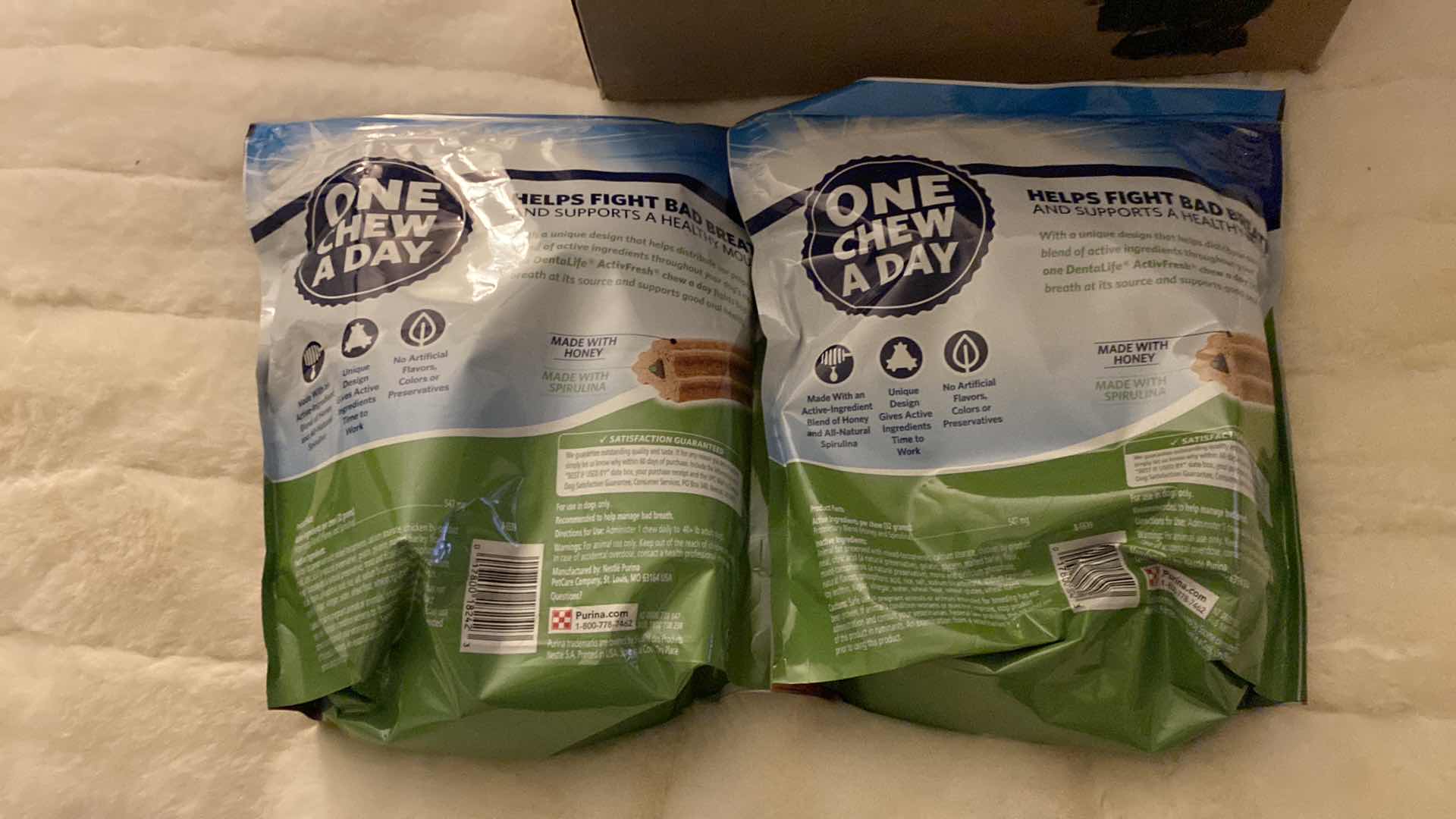 Photo 1 of 2 BAGS PURINA DENTALIFE LARGE DOG TREATS 30 TREATS PER BAG 2lb 3 oz.  BEST BY NOV 2023