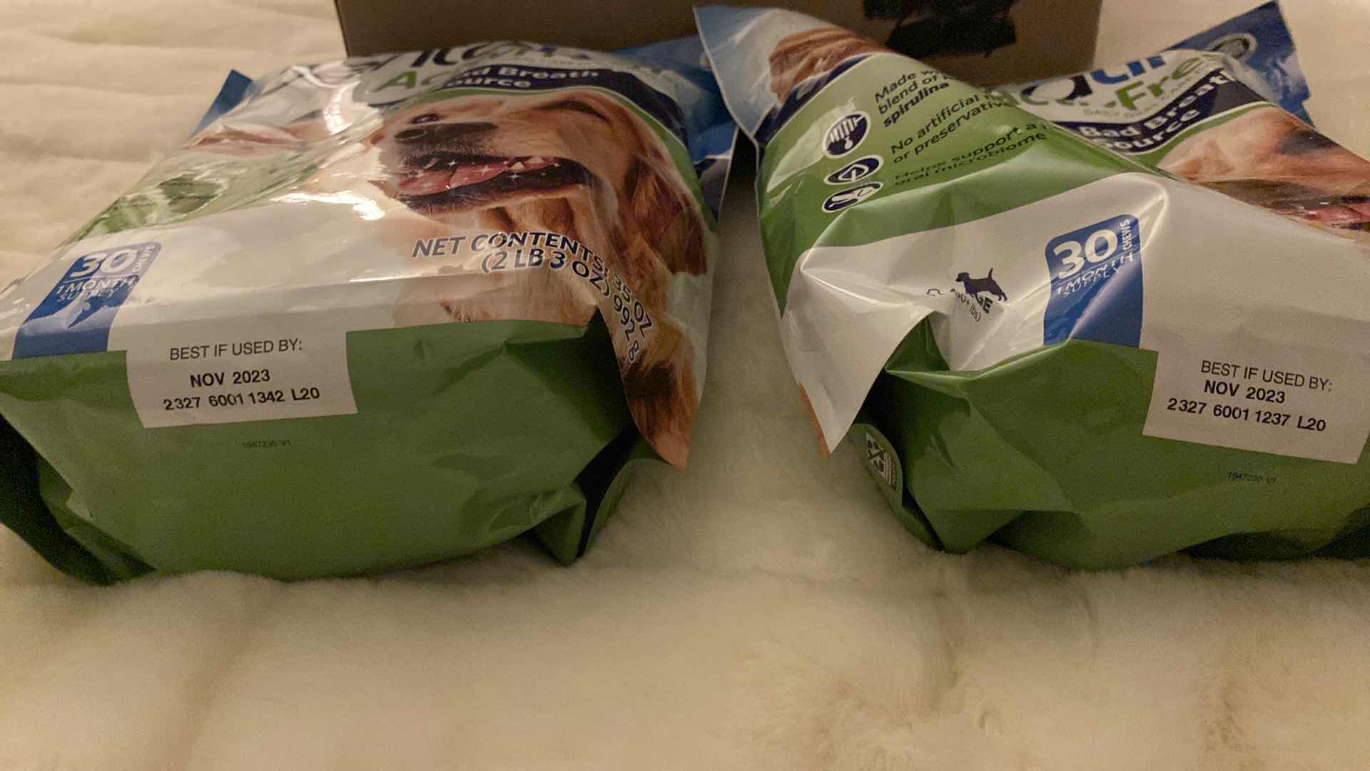 Photo 1 of 2 BAGS PURINA DENTALIFE LARGE DOG TREATS 30 TREATS PER BAG 2lb 3 oz.  BEST BY NOV 2023