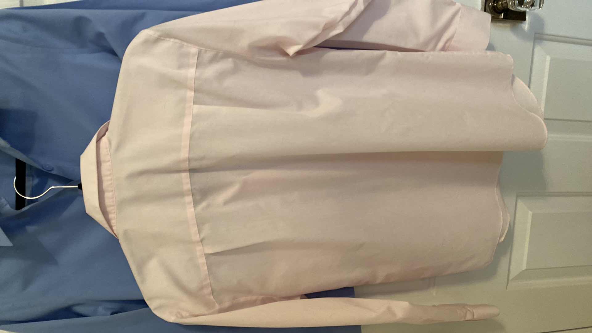 Photo 1 of WOMENS SIZE 8 FOXCROFT LONG SLEEVE SHIRTS - LIGHT PINK AND BLUE