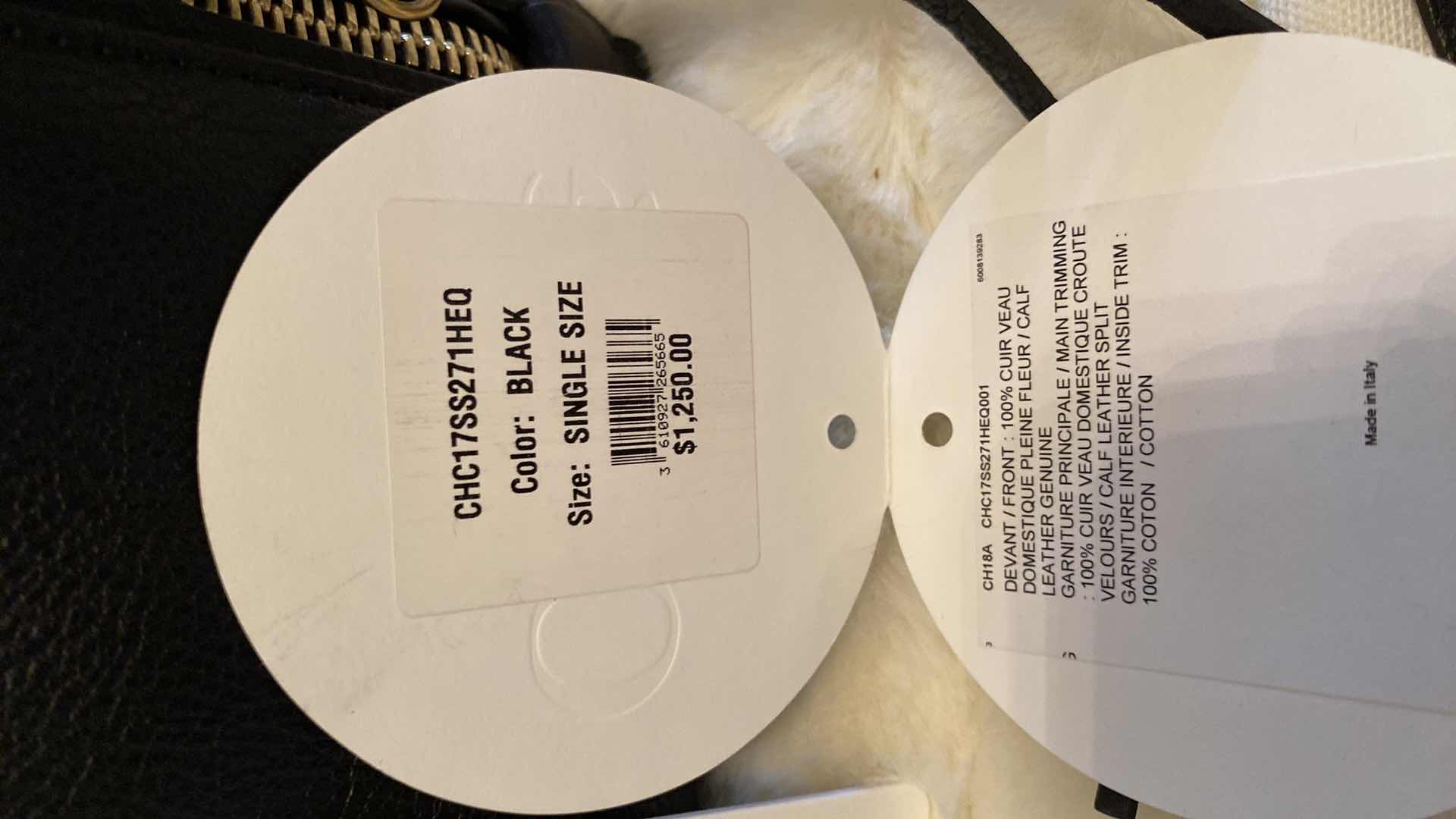 Photo 3 of AUTHENTIC CHLOE SINGLE SIZE MILO BLACK LEATHER & SUEDE TOTE - LIKE NEW- FINAL SALE - NOT RETURNABLE 13” X 7” H 11” NOT INCLUDING HANDLES, INCLUDES PELKIN PINK FELT ORGANIZER