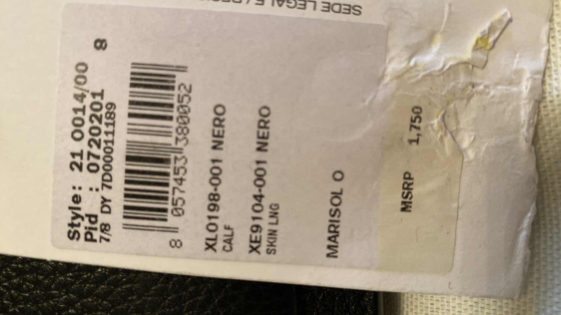 Photo 1 of AUTHENTIC SALVATORE FERRAGAMO MARISOL NERO CALF AND NERO SKIN HANDBAG WITH BOX, FINAL SALE, NOT REFUNDABLE 10 1/2” x 3” H8 1/4”