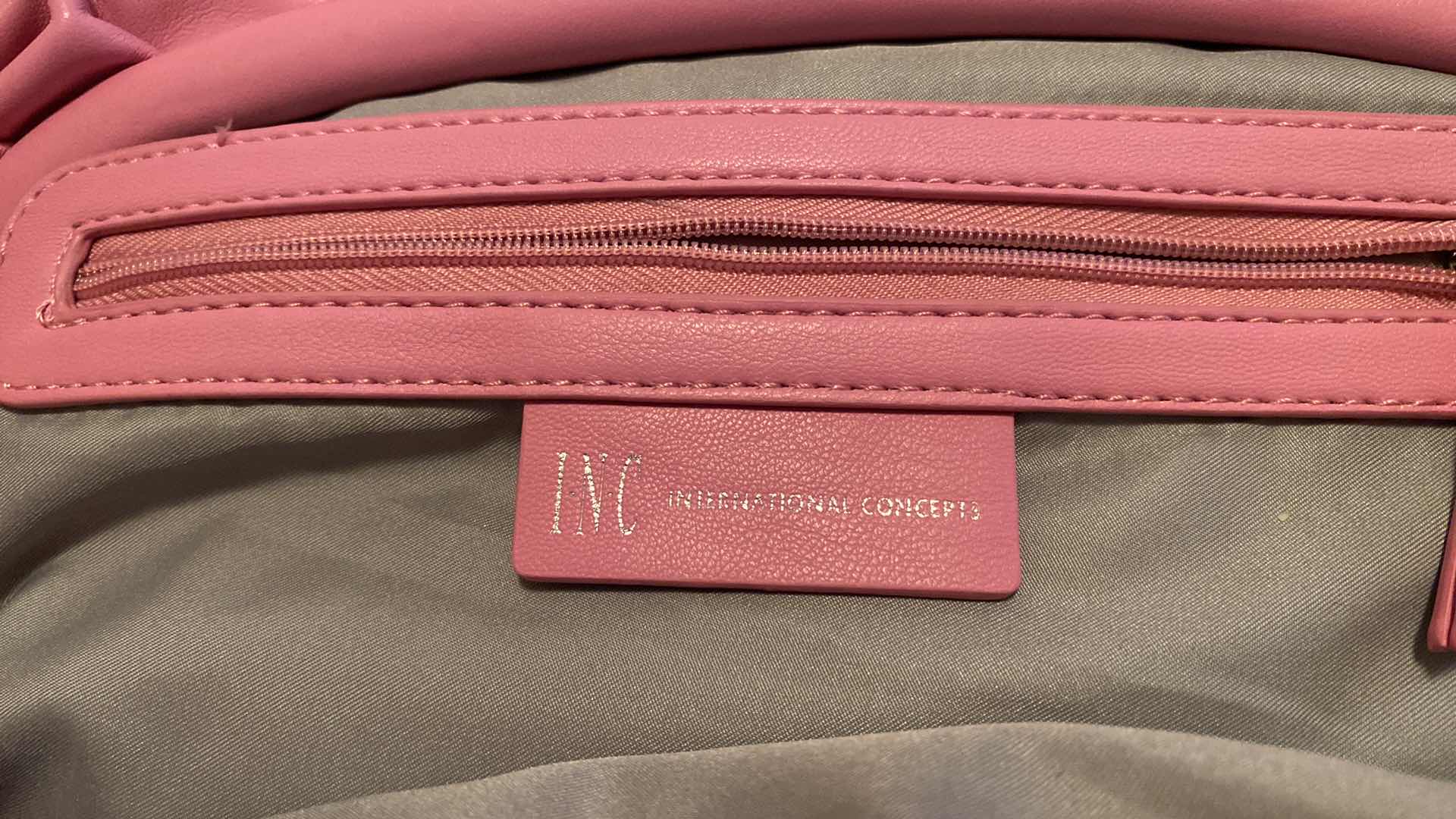 View 5 of 2 HANDBAGS TOTE 17.5” X 11 3/4”, INC PINK BAG 12” X 7”