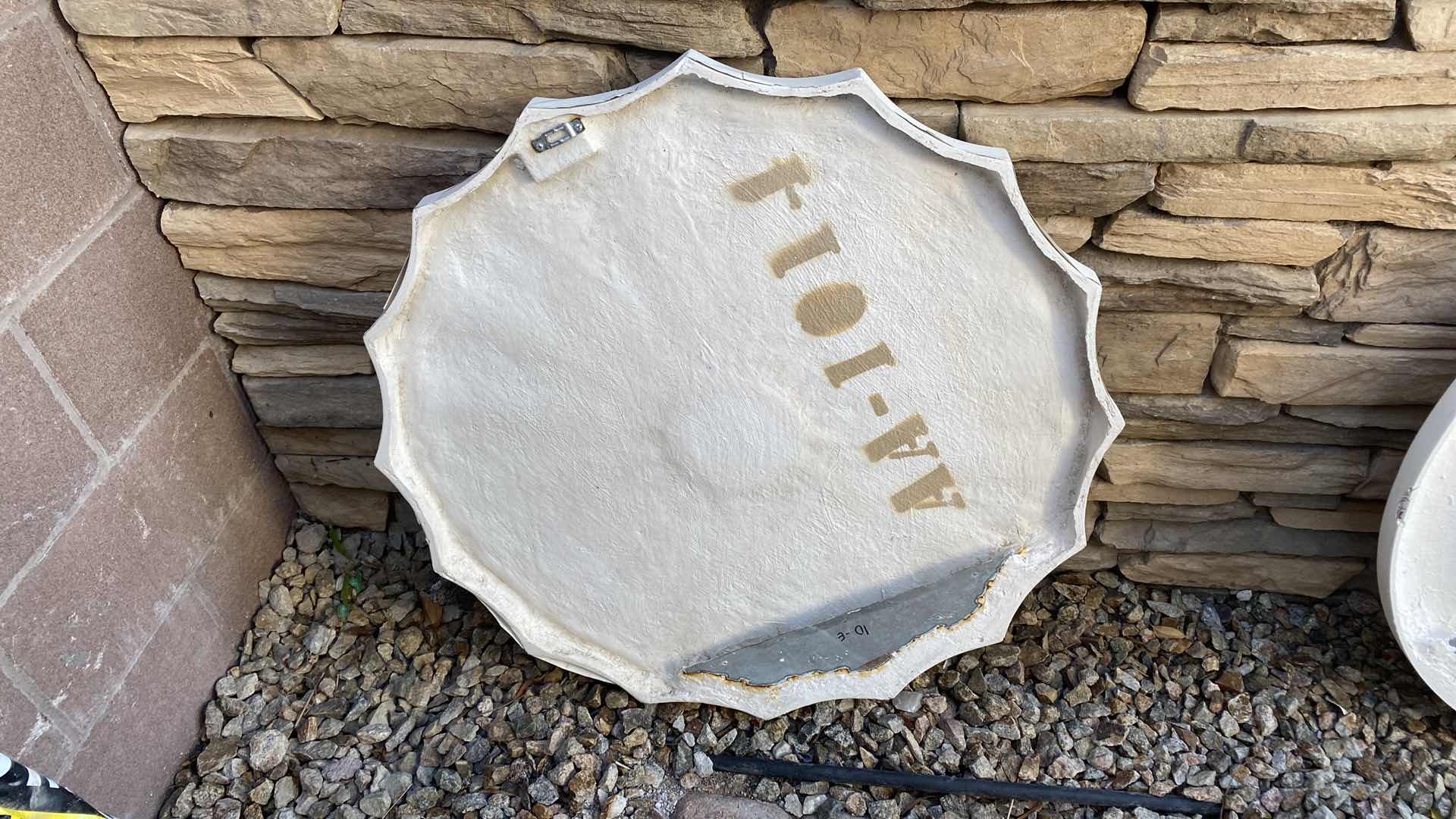 Photo 1 of PLASTER WALL MEDALLION FROM WYNN - NEEDS PAINT 30”