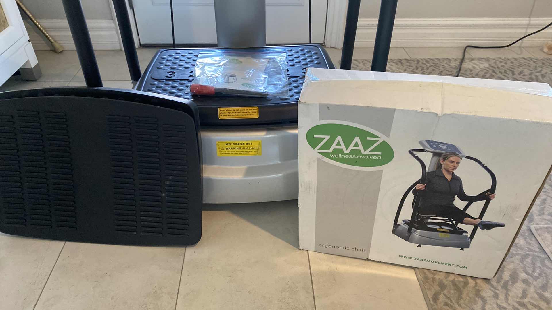 Photo 1 of ZAAZ  20-K VIBRATION WELLNESS FITNESS WITH SOFT FOOT PAD AND CHAIR. WITH ACCESSORIES WAS $2800