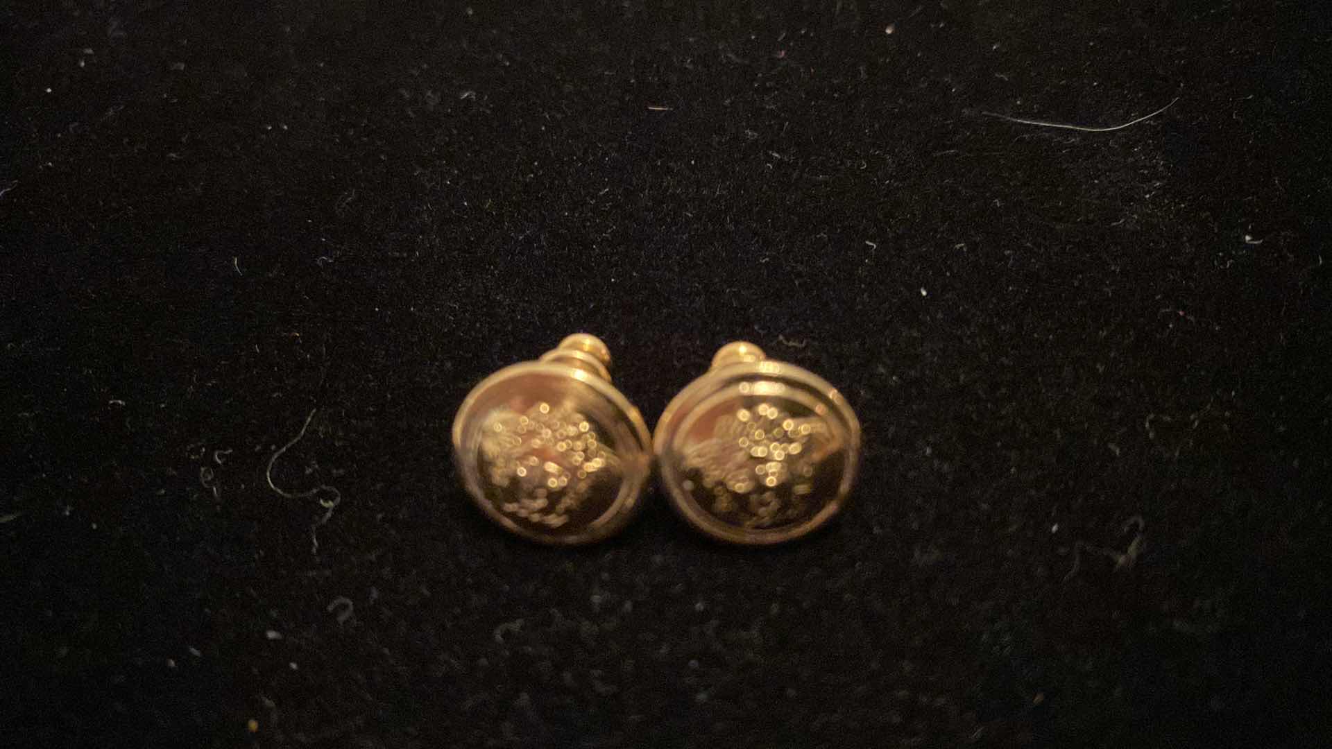Photo 1 of VINTAGE GIANNI VERSACE GOLD TONE BRASS TRIBUTE MEDUSA STUD EARRINGS FROM ITALY - FASHION JEWELRY- FINAL SALE NON-RETURNABLE