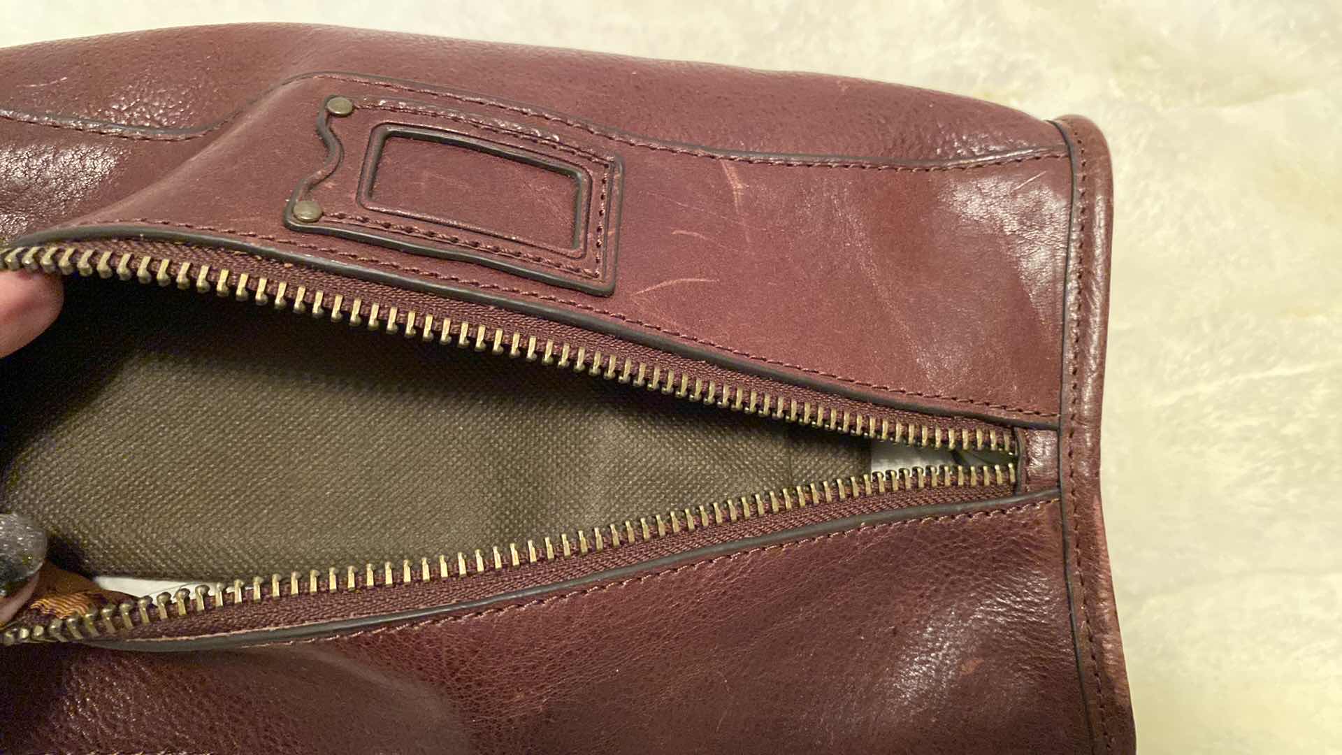 Photo 6 of PATRICIA NASH MENS LEATHER TRAVEL CASE FOR TOILETRIES WITH DUST BAG