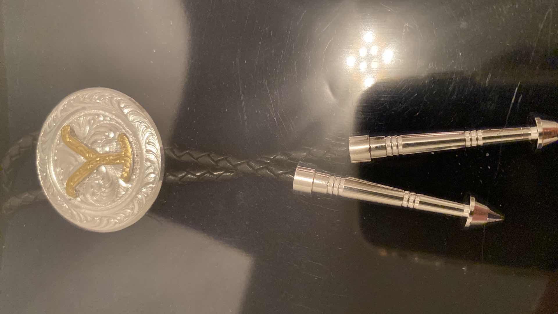 Photo 1 of NEW IN BOX - MONTANA SILVERSMITHS YELLOWSTONE BOLO TIE