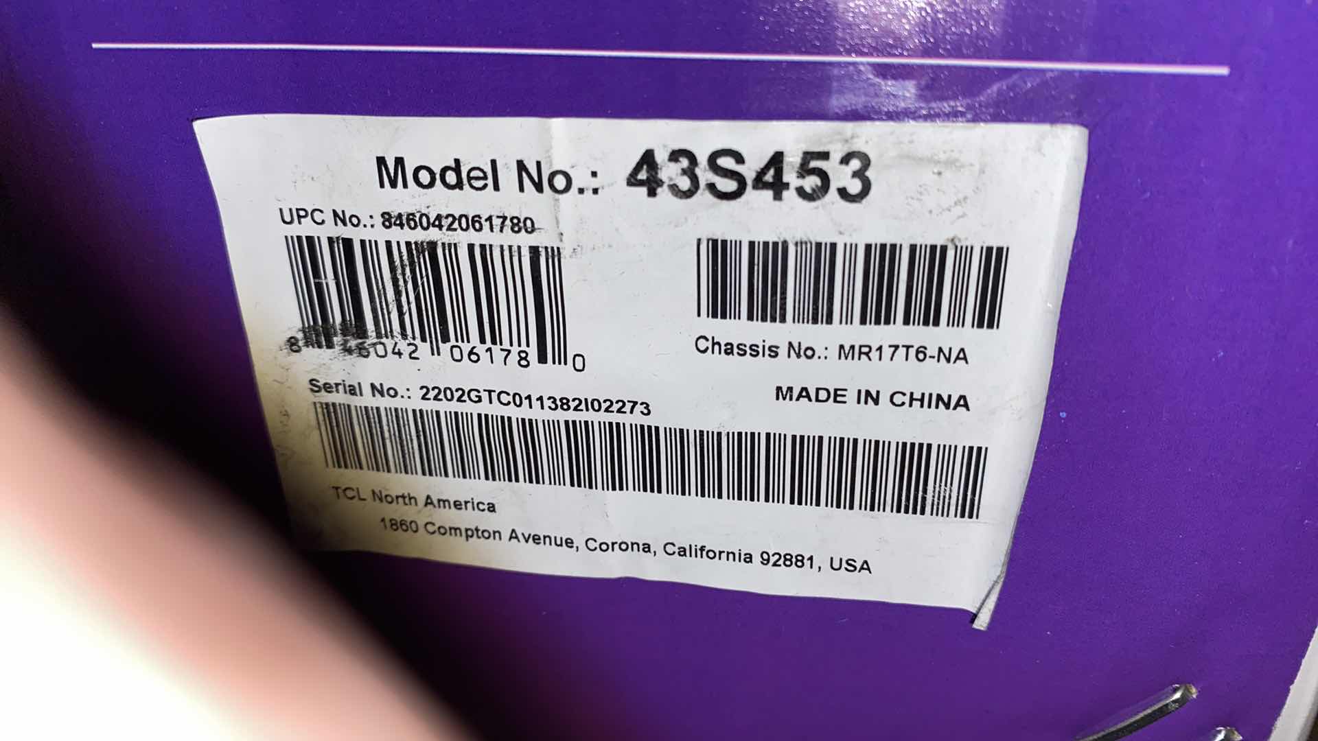 Photo 1 of NEW TCL ROKU TV 43”