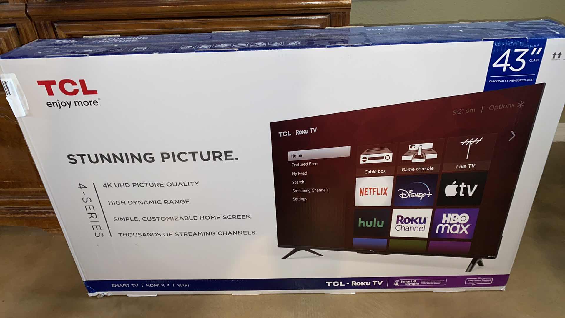 Photo 1 of NEW TCL ROKU TV 43”