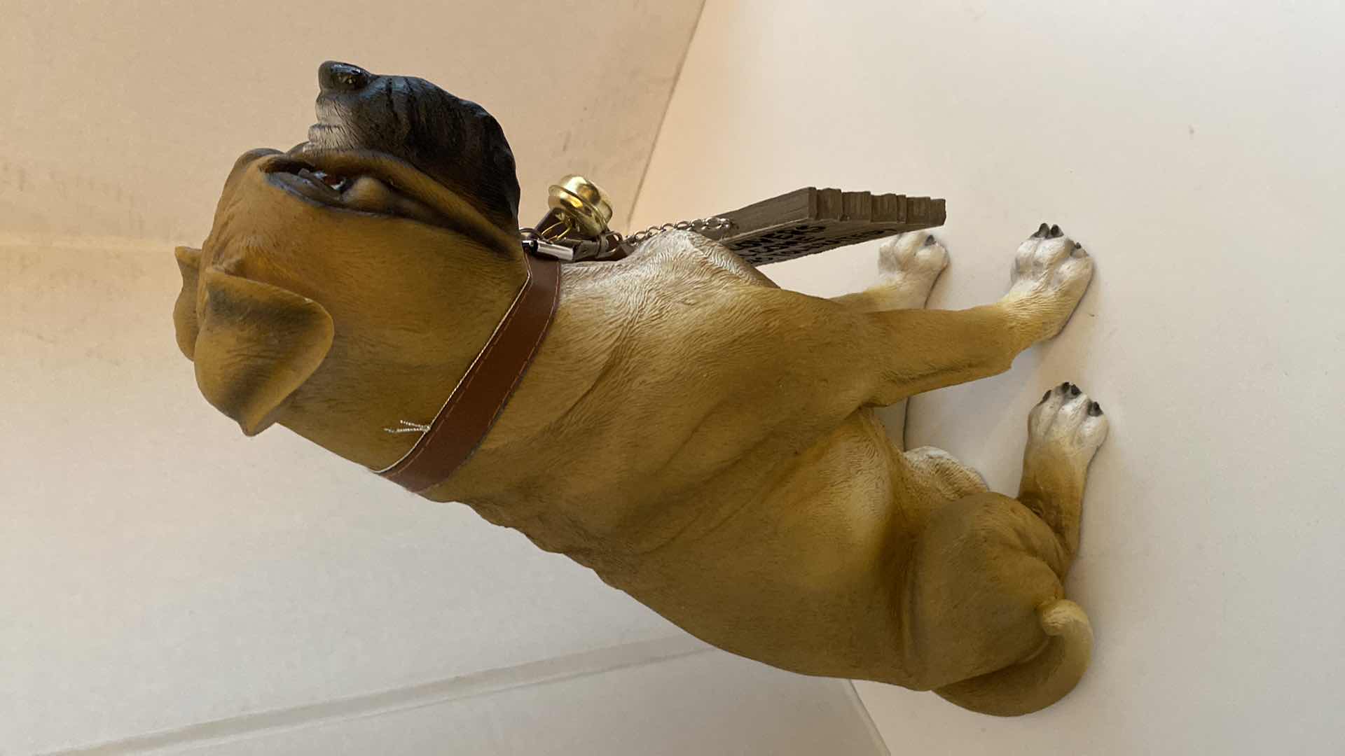 Photo 1 of DWK RESIN WANNA BOX DOG FIGURINE H 13”