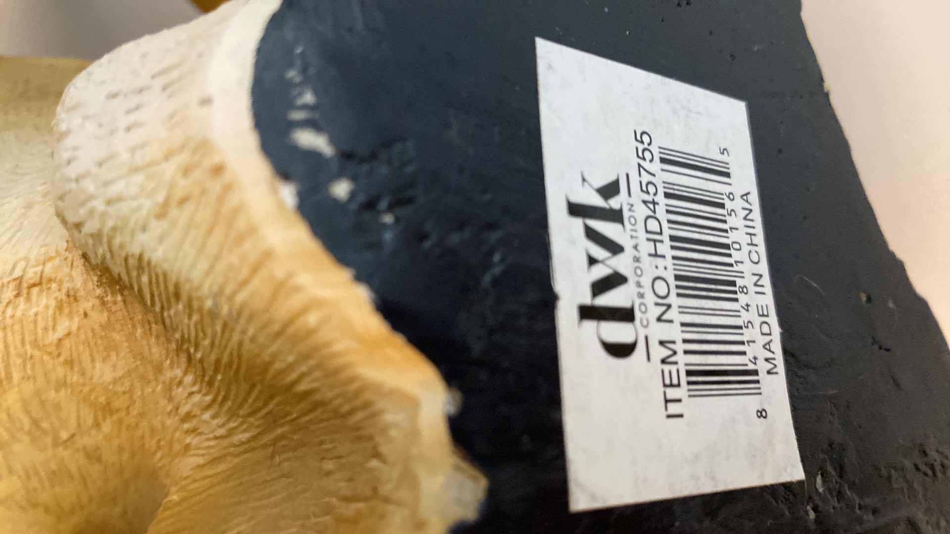 Photo 1 of DWK RESIN WANNA BOX DOG FIGURINE H 13”