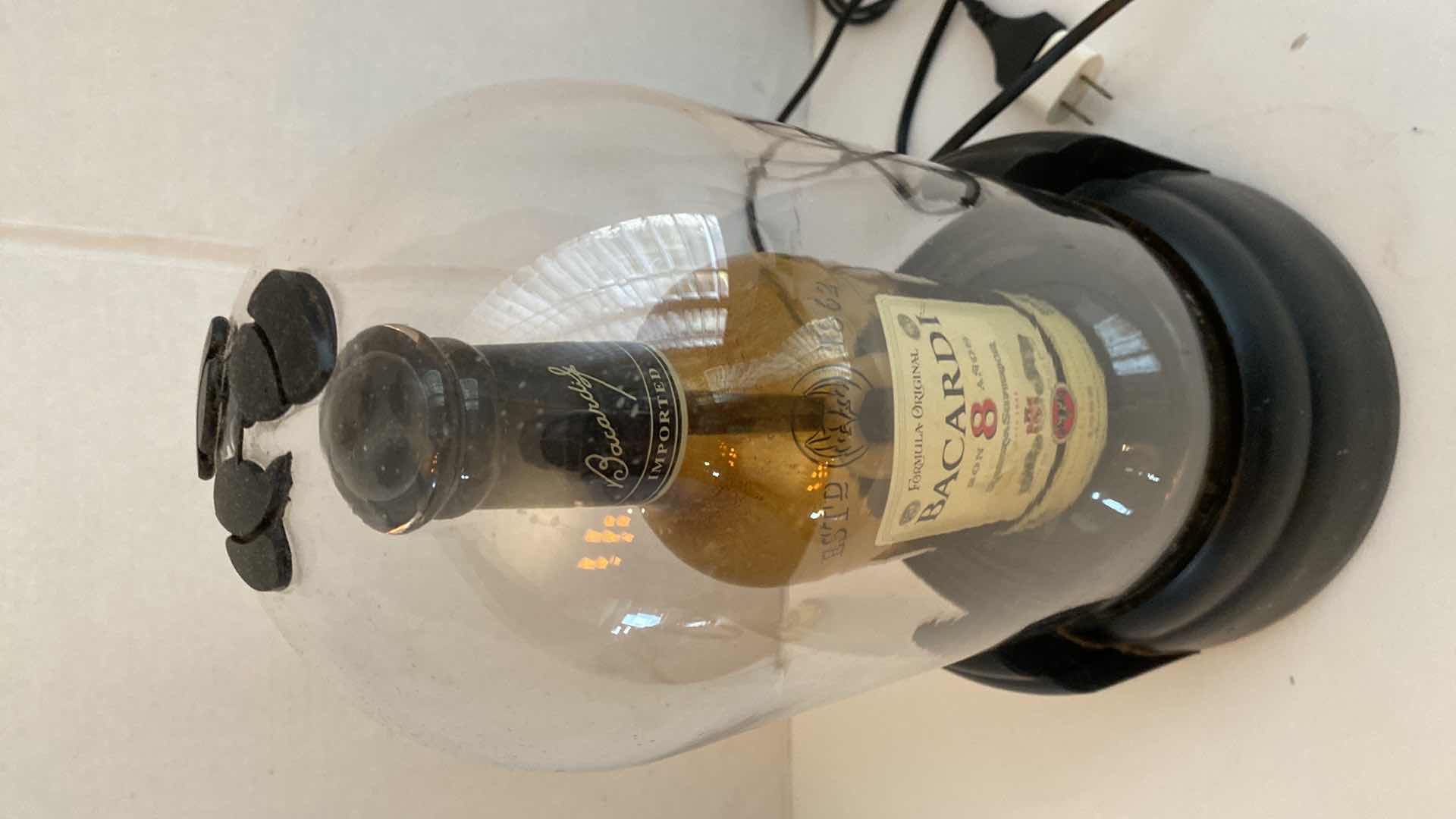 Photo 1 of BACARDI BAR LAMP H 14”