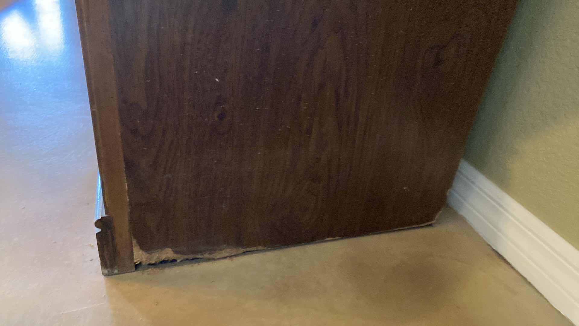 Photo 3 of 2PC VINTAGE WOOD CABINETS 64" x 21” H76” (CONTENTS NOT INCLUDED)