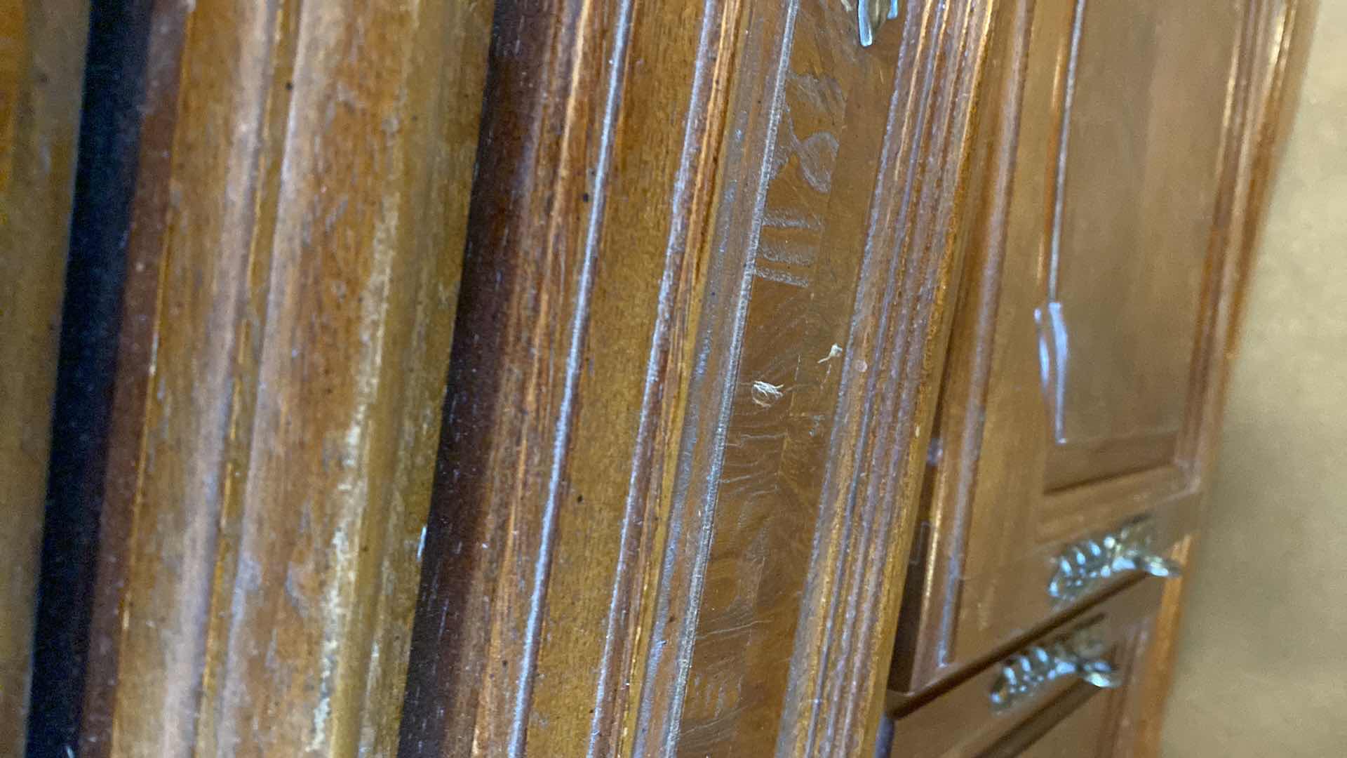 Photo 6 of 2PC VINTAGE WOOD CABINETS 64" x 21” H76” (CONTENTS NOT INCLUDED)