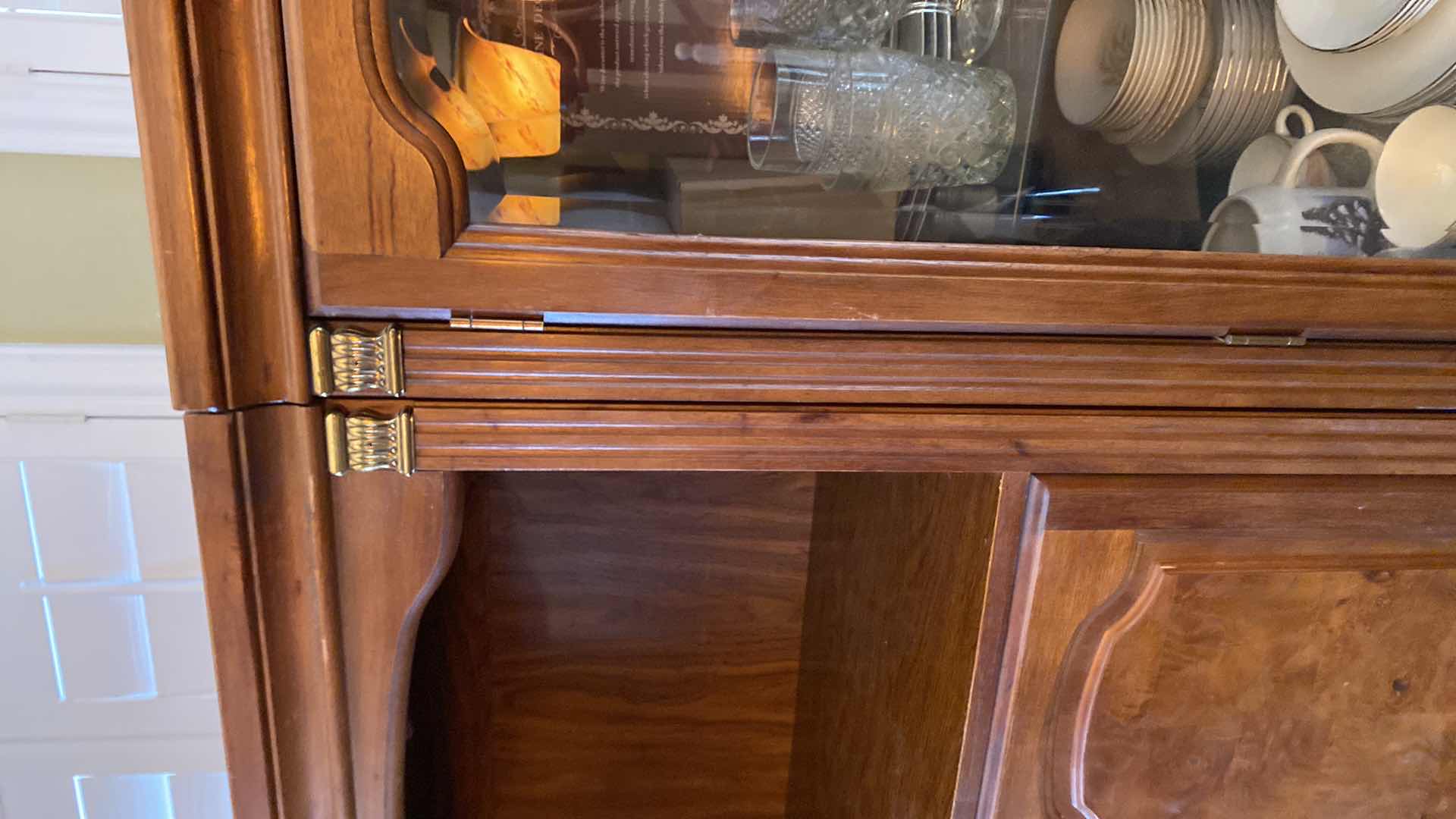 Photo 1 of 2PC VINTAGE WOOD CABINETS 64" x 21” H76” (CONTENTS NOT INCLUDED)