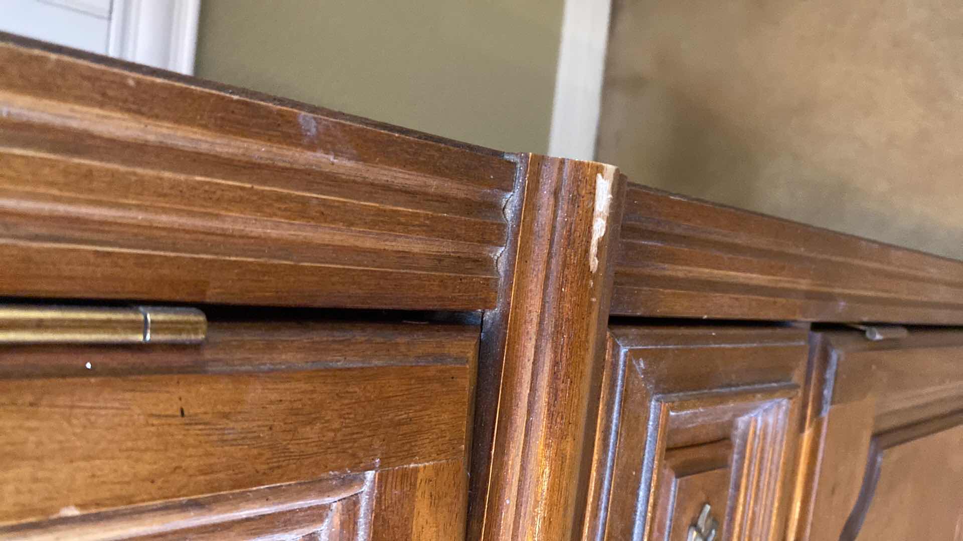 Photo 4 of 2PC VINTAGE WOOD CABINETS 64" x 21” H76” (CONTENTS NOT INCLUDED)