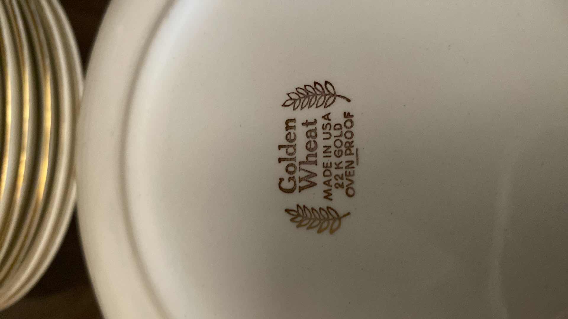 Photo 1 of 31PCS-VINTAGE HOMER LAUGHLIN GOLDEN WHEAT 22K GOLD TRIM CHINA