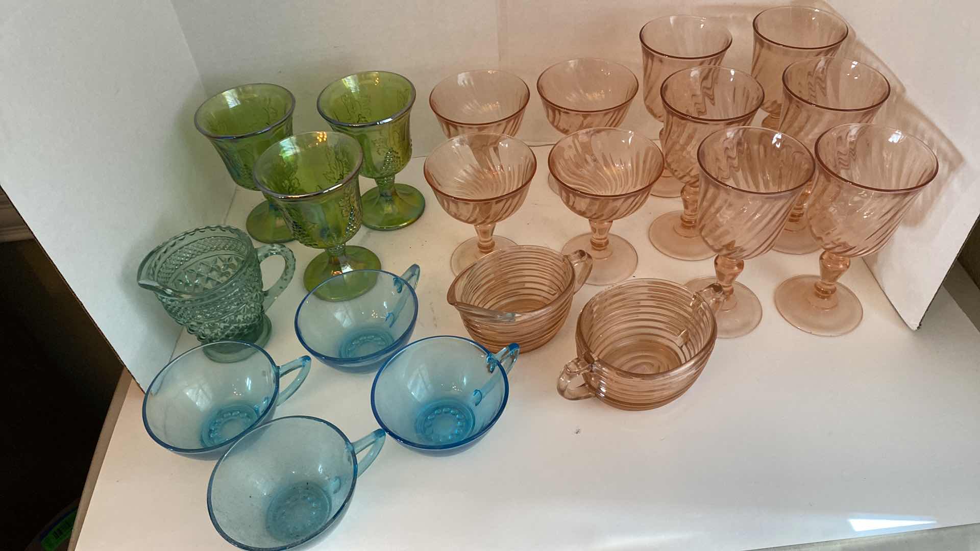 Photo 1 of COLLECTIBLE COLORED GLASS ASSORTMENT