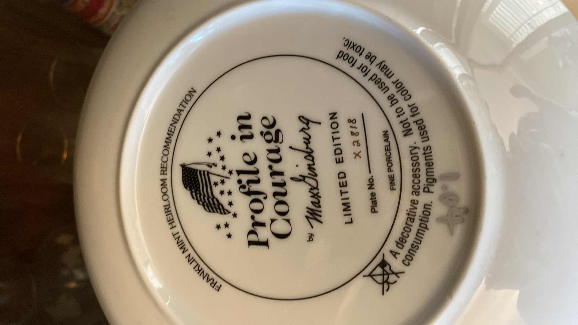 Photo 9 of 6 FRANKLIN MINT PRESIDENT KENNEDY COLLECTOR PLATES 8”