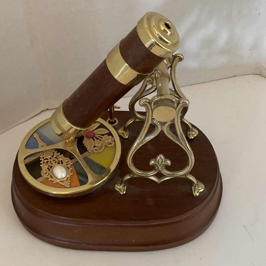 Photo 1 of BRASS & WOOD MUSICAL KALEIDOSCOPE  9” x 9”