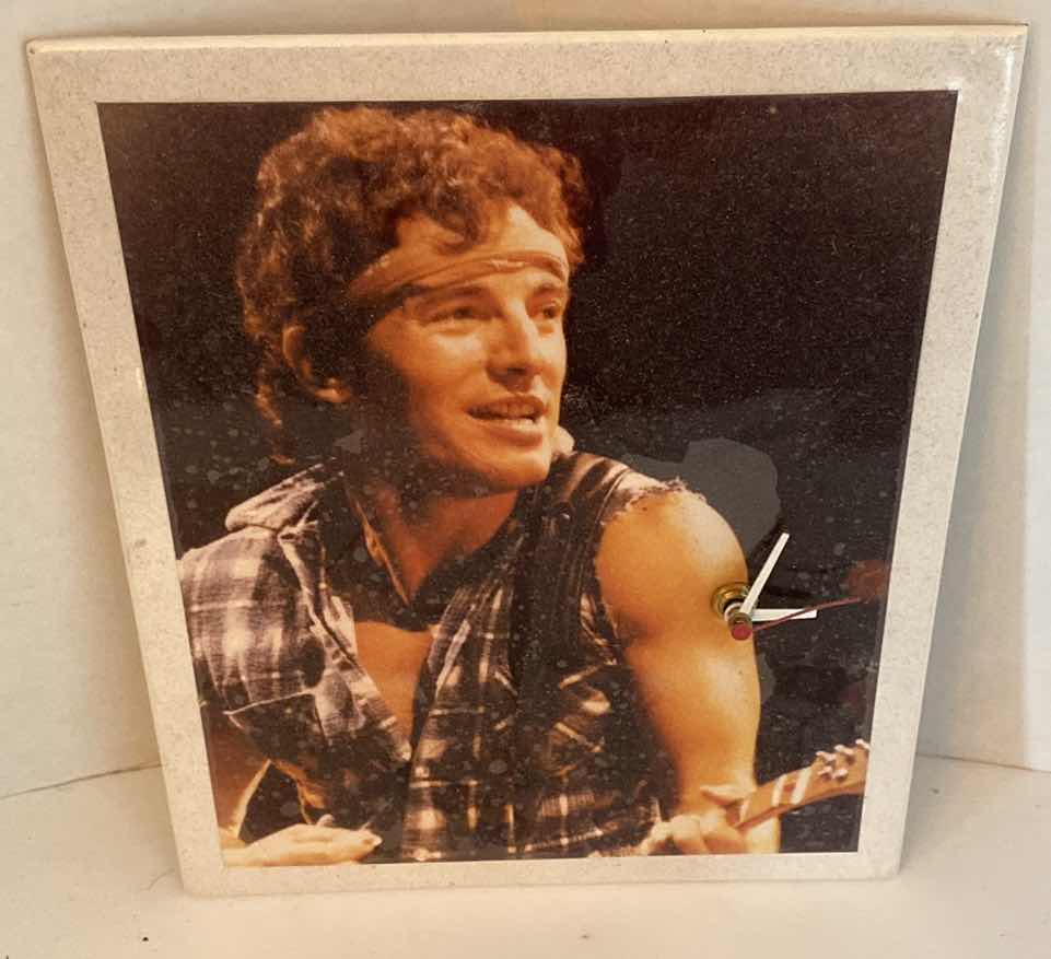 Photo 1 of BRUCE SPRINGSTEEN PHOTO CLOCK 9” x 11”