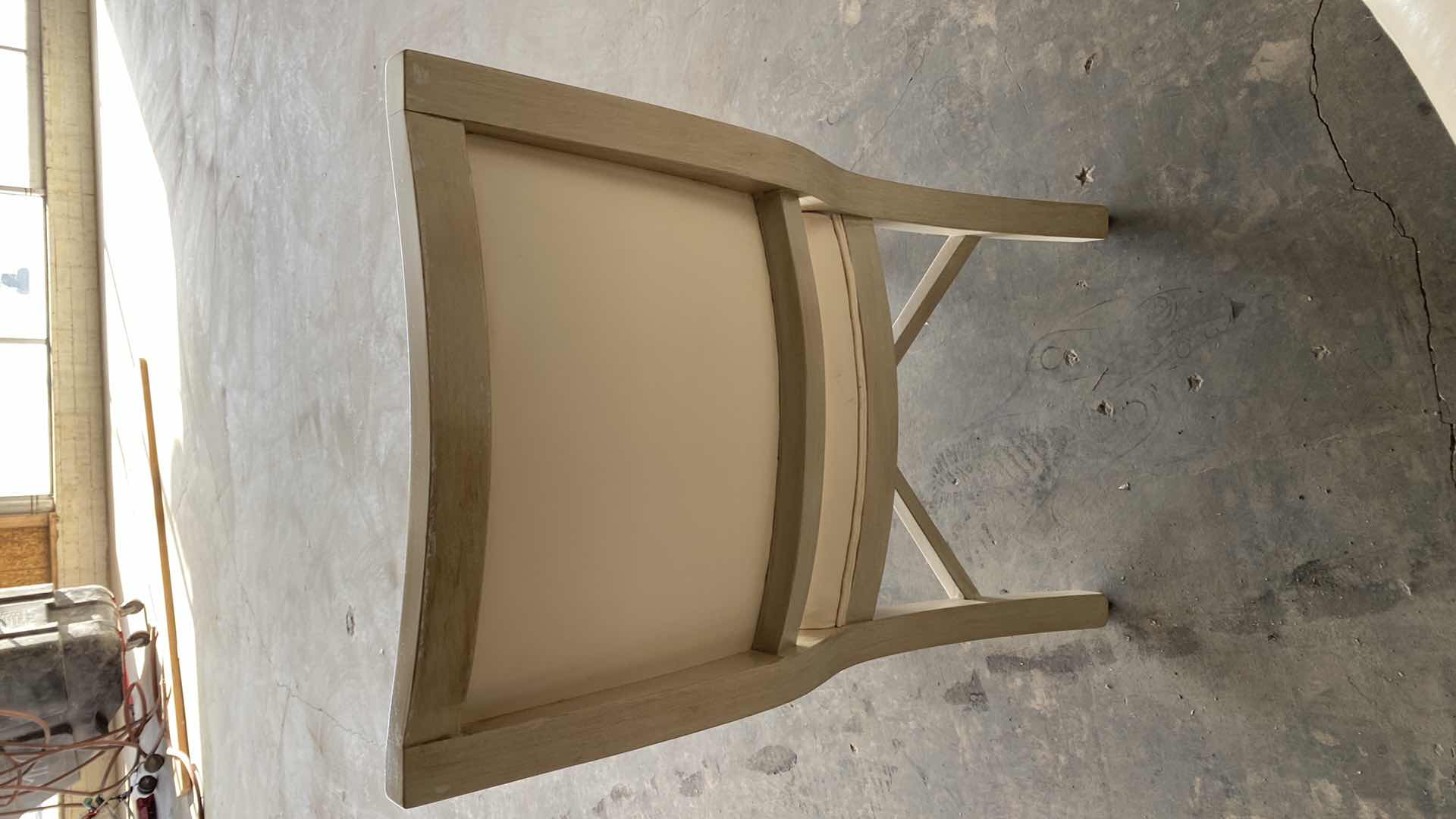 Photo 1 of FAUX LEATHER DINING CHAIR 21L X 23W X 37H INCHES