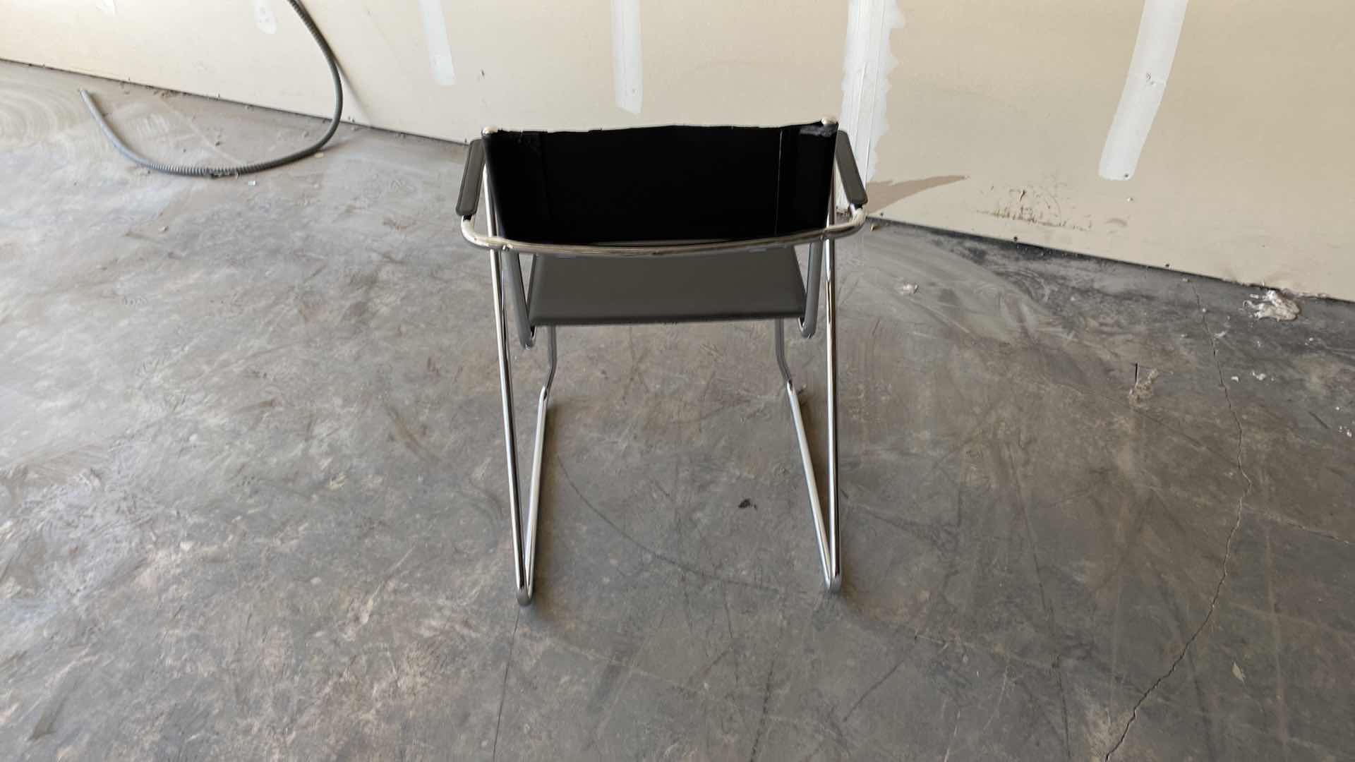 Photo 1 of CAMDEN TS  BLACK ABD CHROME MODERN CHAIRS (sold separately total of 5 available)