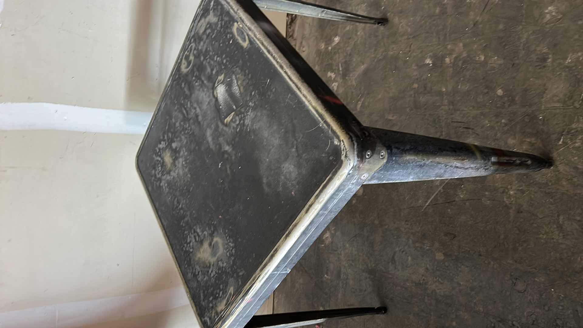 Photo 1 of METAL BAR HEIGHT TABLE 26” x 26” x 30”