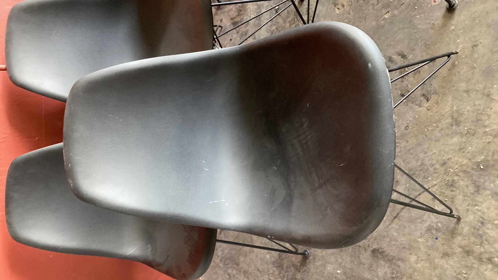 Photo 1 of 5 BLACK METAL MODERN CHAIRS