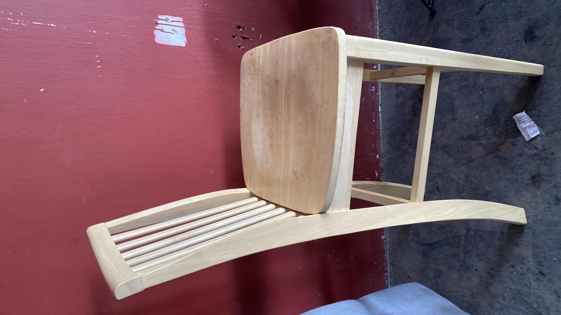 Photo 1 of MAPLE BAR STOOL SEAT HEIGHT 30” OVERALL HEIGHT 47”