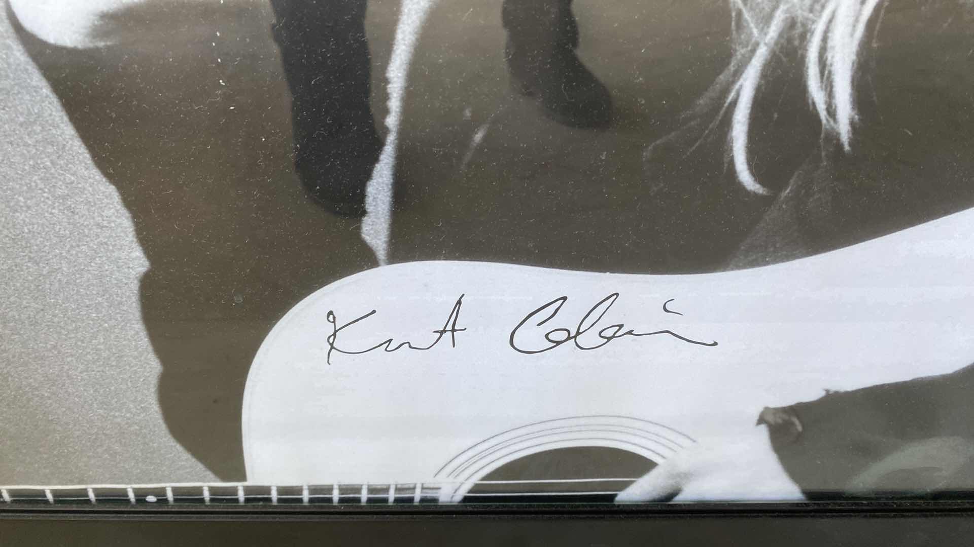 Photo 1 of FRAMED KURT COBAIN POSTER ARTWORK 39” x 27”