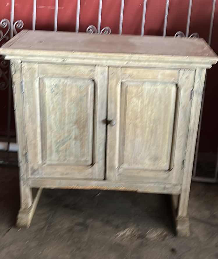 Photo 1 of RUSTIC WOOD CABINET 
38 1/2“ x 17“ x 37 3/4“