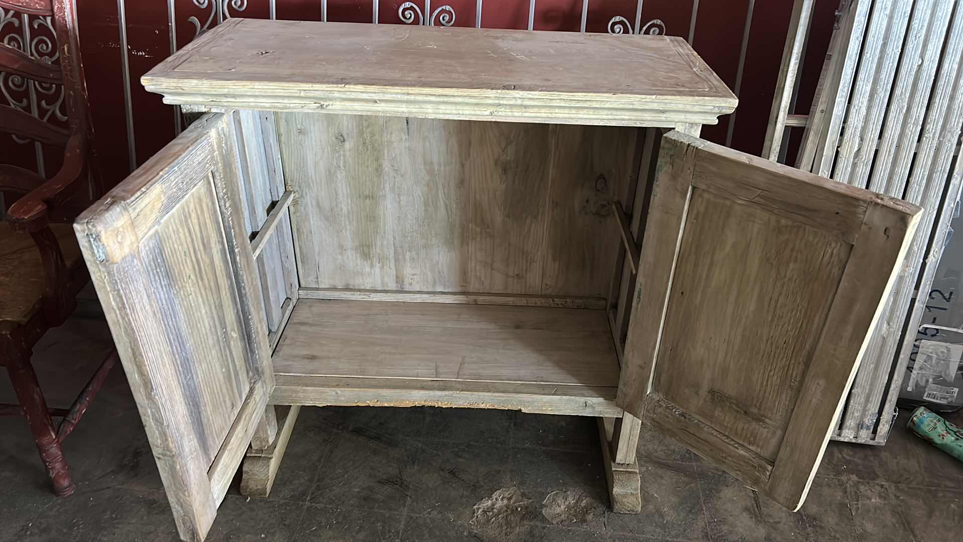 Photo 1 of RUSTIC WOOD CABINET 
38 1/2“ x 17“ x 37 3/4“