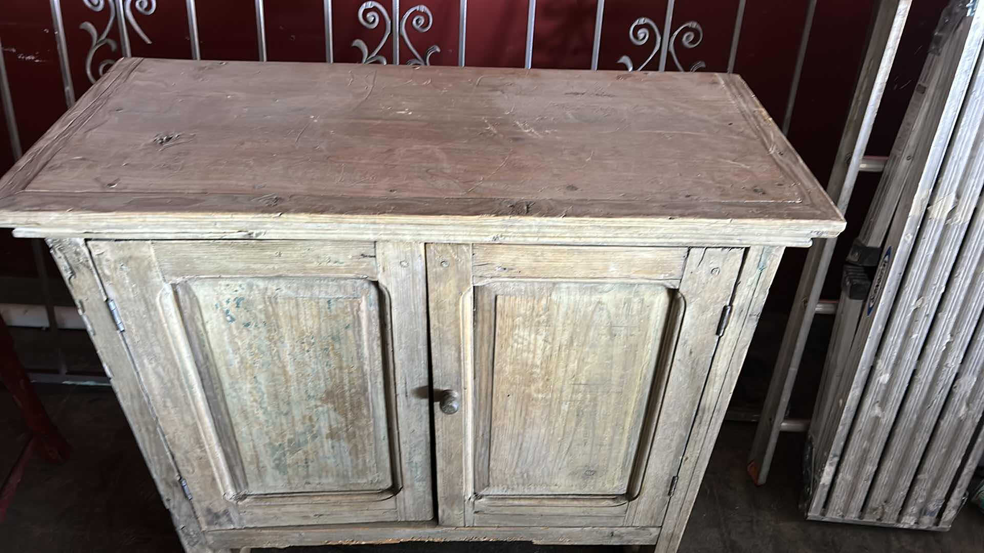 Photo 1 of RUSTIC WOOD CABINET 
38 1/2“ x 17“ x 37 3/4“