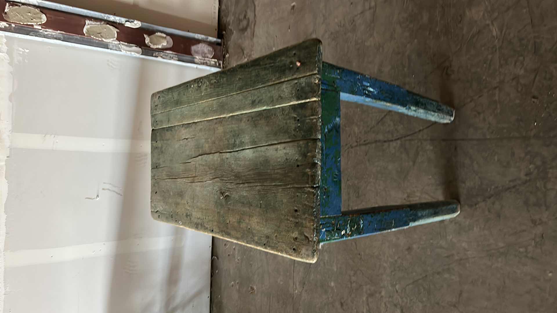 Photo 1 of RUSTIC PAINTED WOOD TABLE 38“ x 20“ x 30 3/4“