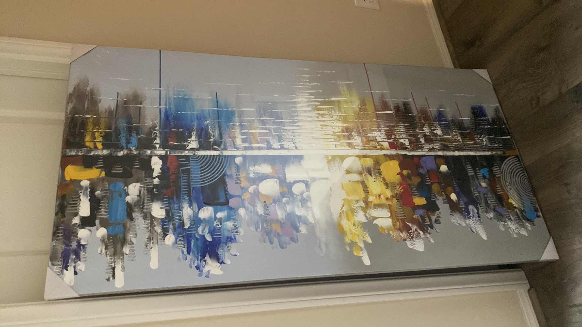 Photo 2 of NEW ABSTRACT ARTWORK ON CANVAS 29 1/2” x 59”