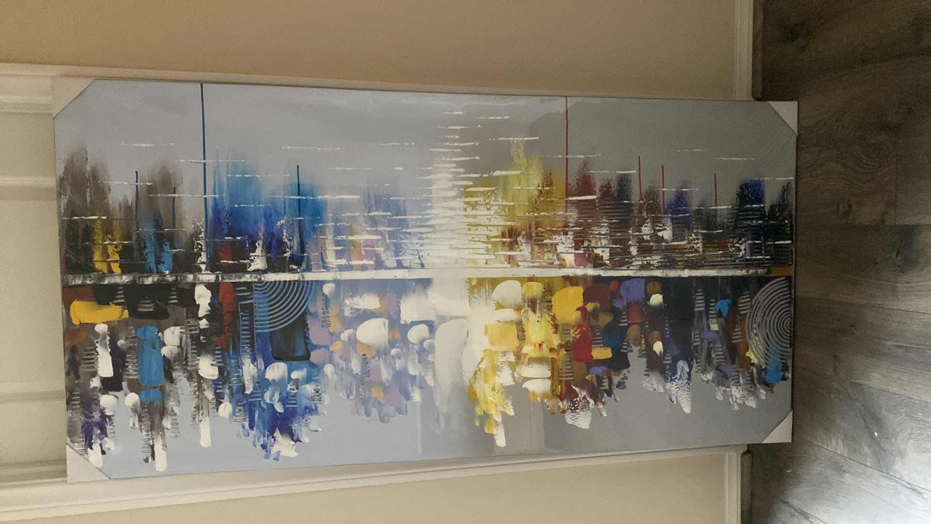 Photo 1 of NEW ABSTRACT ARTWORK ON CANVAS 29 1/2” x 59”