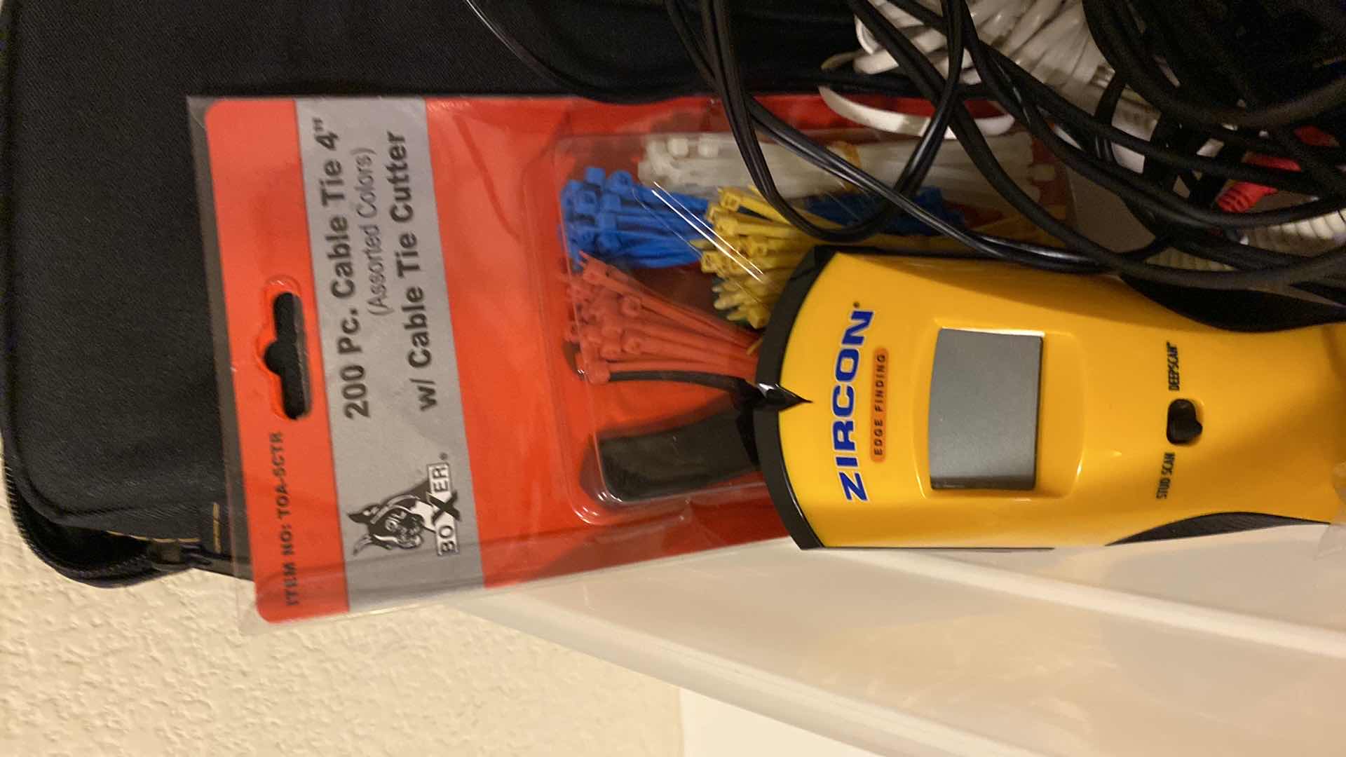 Photo 1 of BOX OF AUDIO CORDS AND MORE