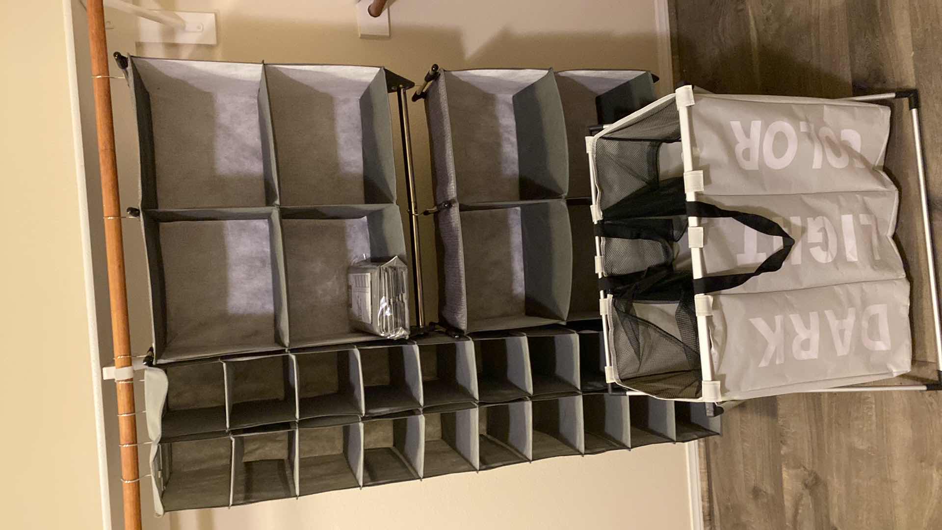 Photo 1 of HANGING STORAGE AND LAUNDRY BASKET