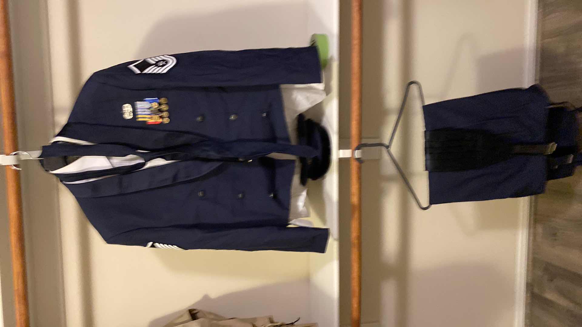 Photo 1 of CUSTOM AIR FORCE DRESS UNIFORM SIZE ESTIMATED LARGE