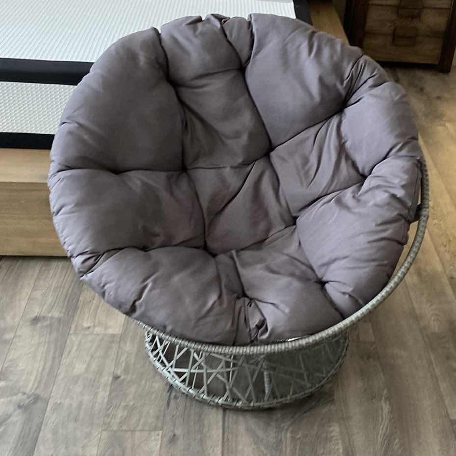 Photo 1 of BASKET WEAVE SWIVEL CHAIR