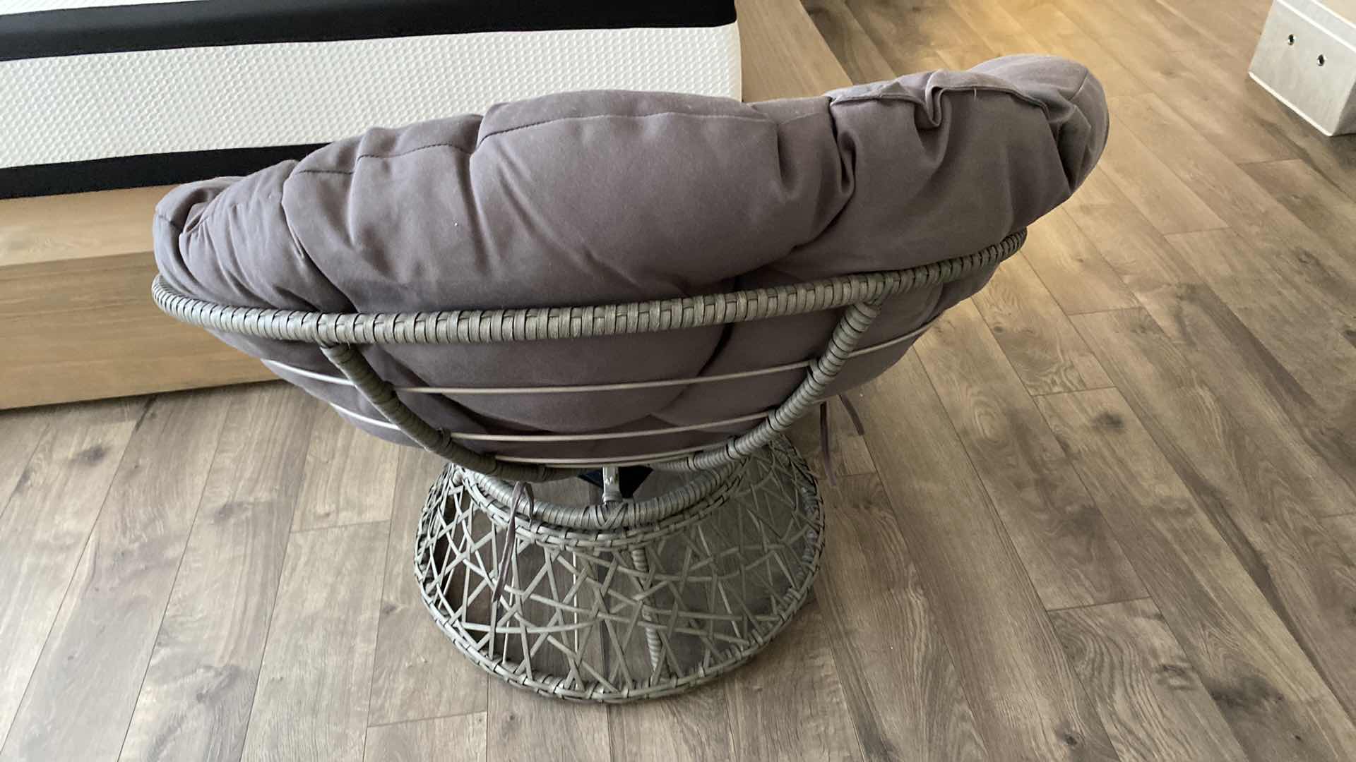 Photo 3 of BASKET WEAVE SWIVEL CHAIR