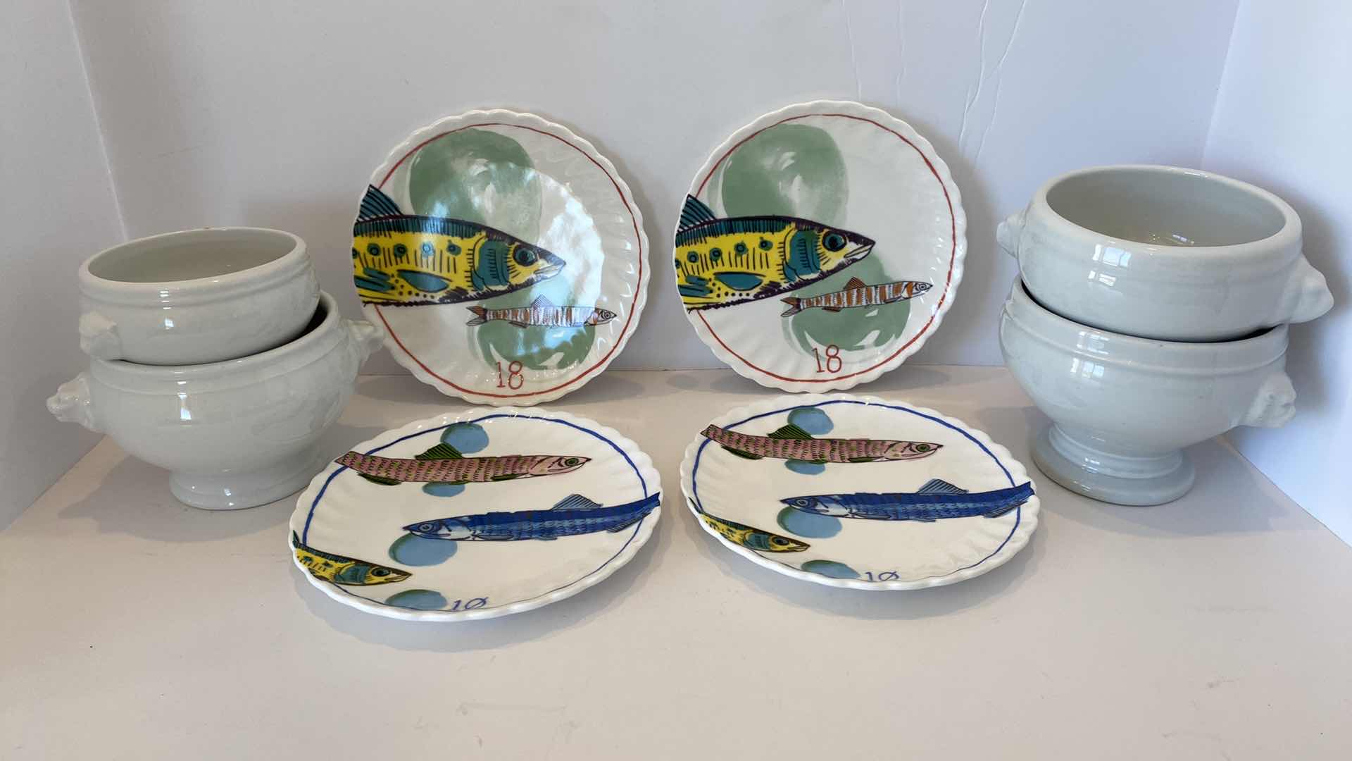 Photo 1 of CONTENTS OF KITCHEN CABINET SOUP BOWLS AND APPETIZER PLATES