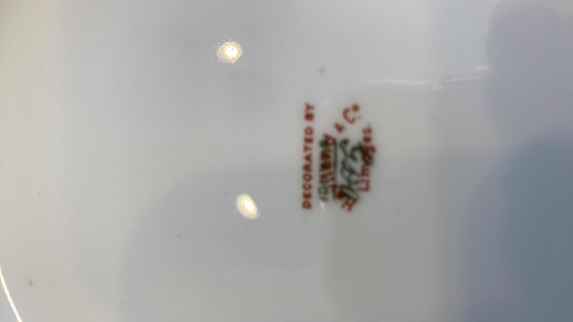 Photo 4 of 9 PIECES HAVILAND PORCELAIN LIMOGES FRANCE