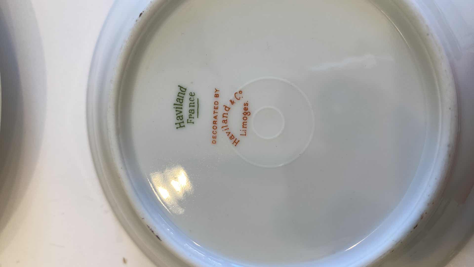 Photo 1 of 9 PIECES HAVILAND PORCELAIN LIMOGES FRANCE